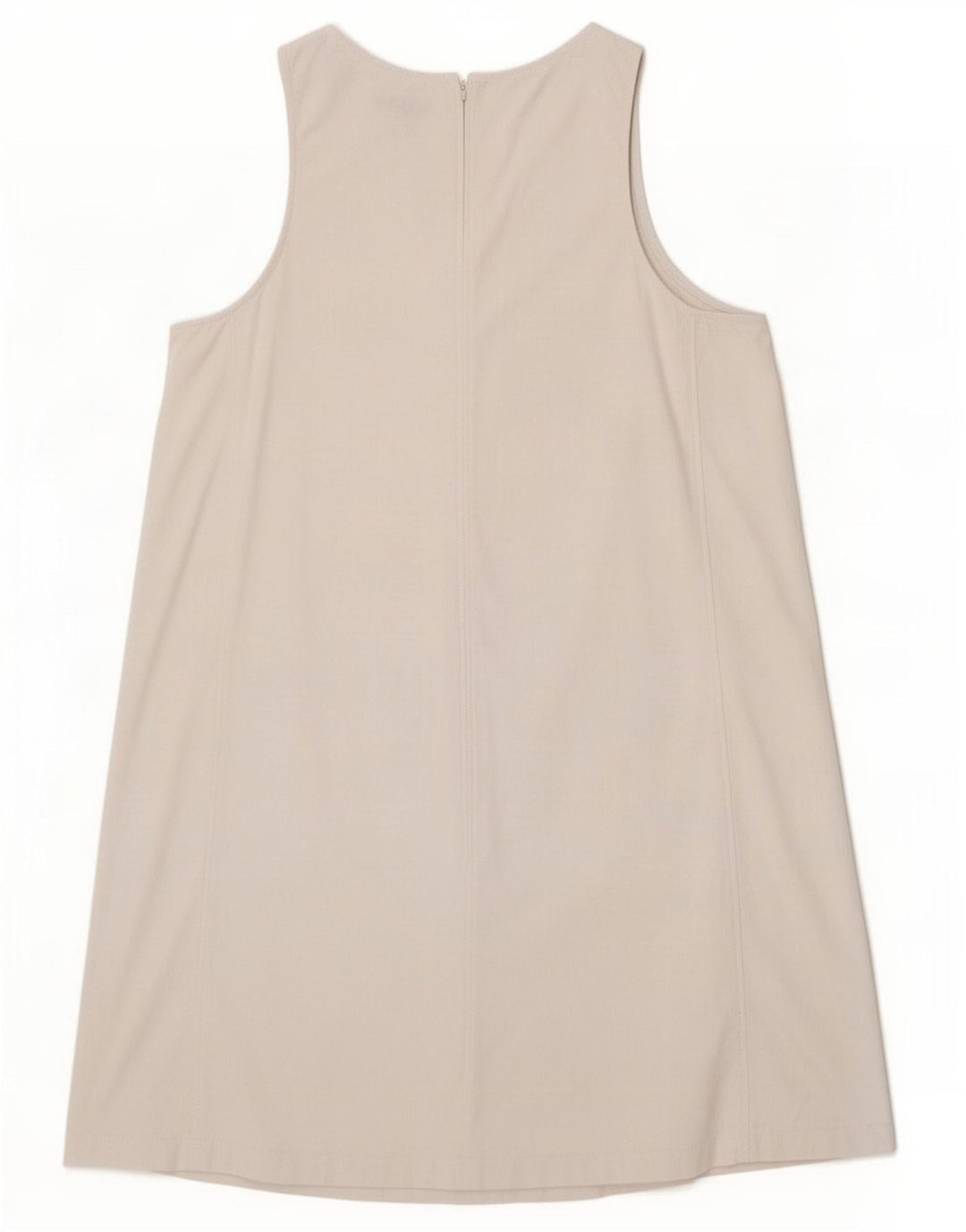 Marks & Spencer Dame Ærmeløs Basiskjole UK 12 Medium White Linen