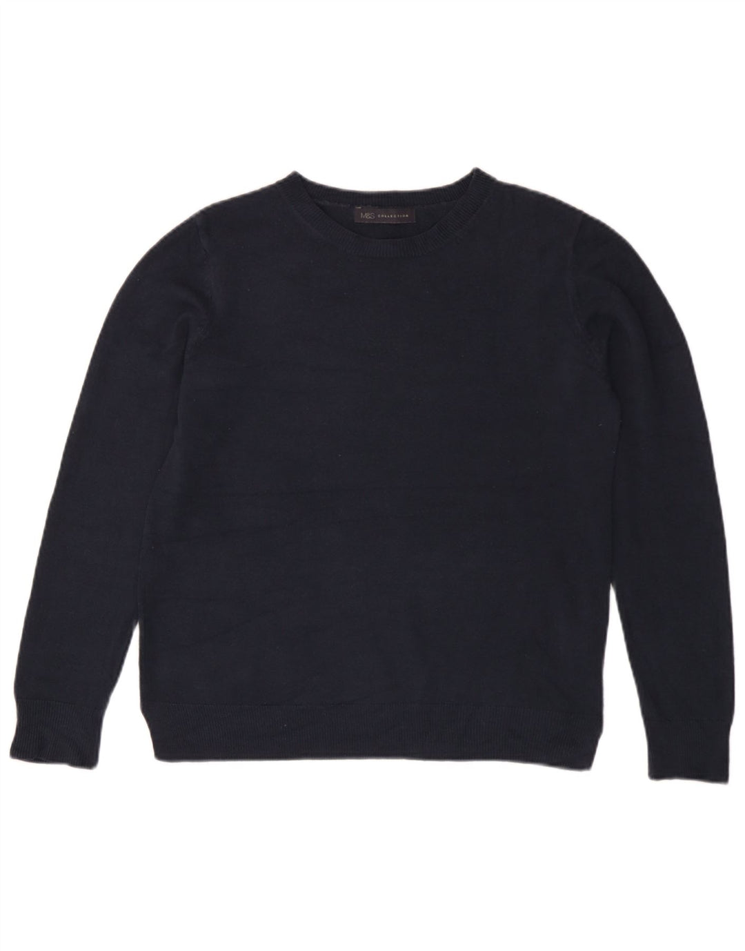 Marks & Spencer Dame sweater med rund hals DK 14 Stor marineblå