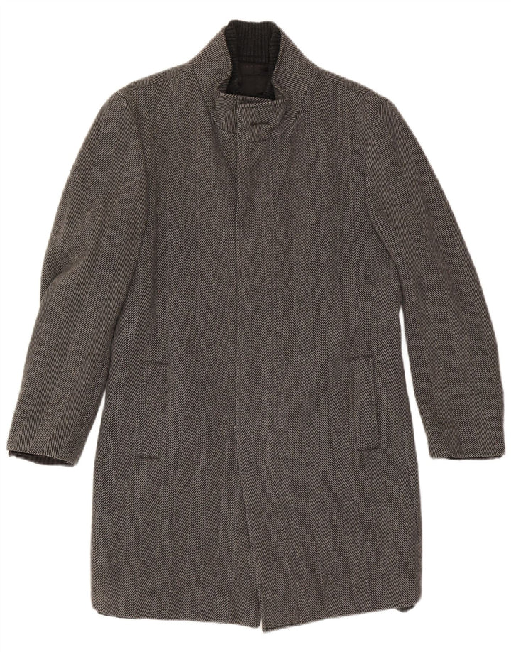 Zara Herre Overfrakke UK 40 Large Grey Sildeben