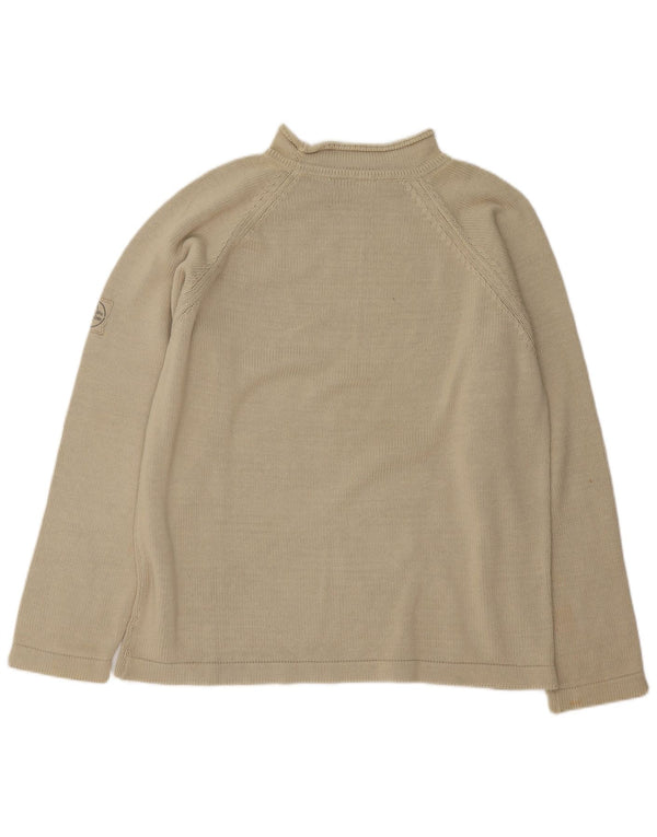 Murphy & Nye Herre Sailmakers Turtle Neck Jumper Sweater Medium Beige Bomuld