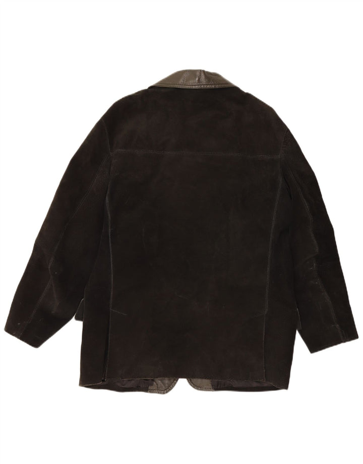 Vintage herre 3-knaps ruskind blazerjakke UK 38 Medium Black