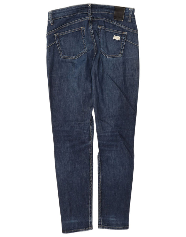 Liu Jo Dame Mid Rise Slim Jeans W28 L32 Marineblå Bomuld