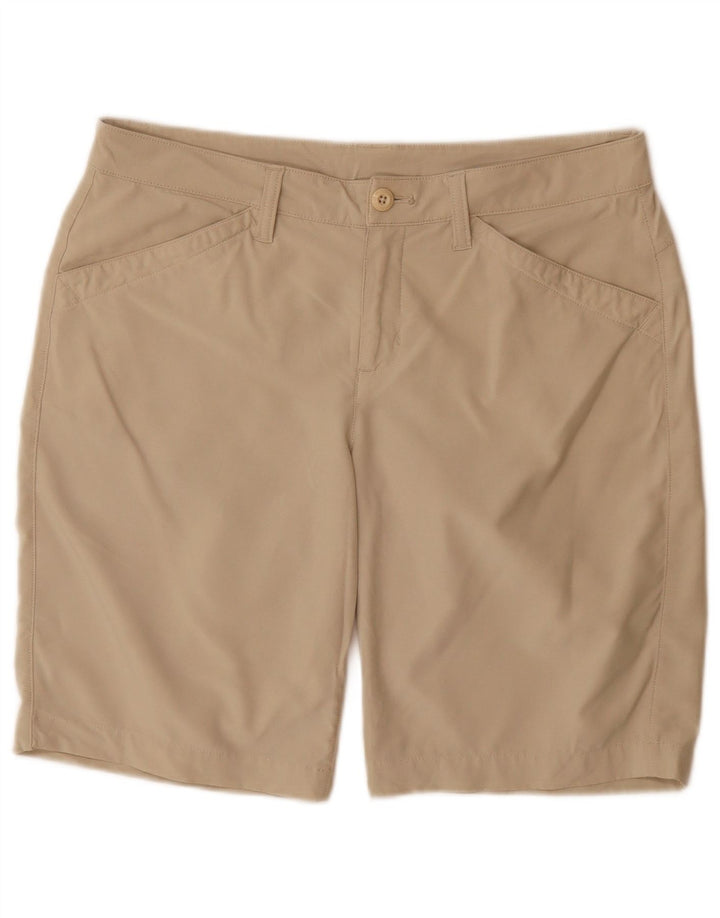 Eddie Bauer Dame Casual Shorts US 10 Large W32 Beige Polyester