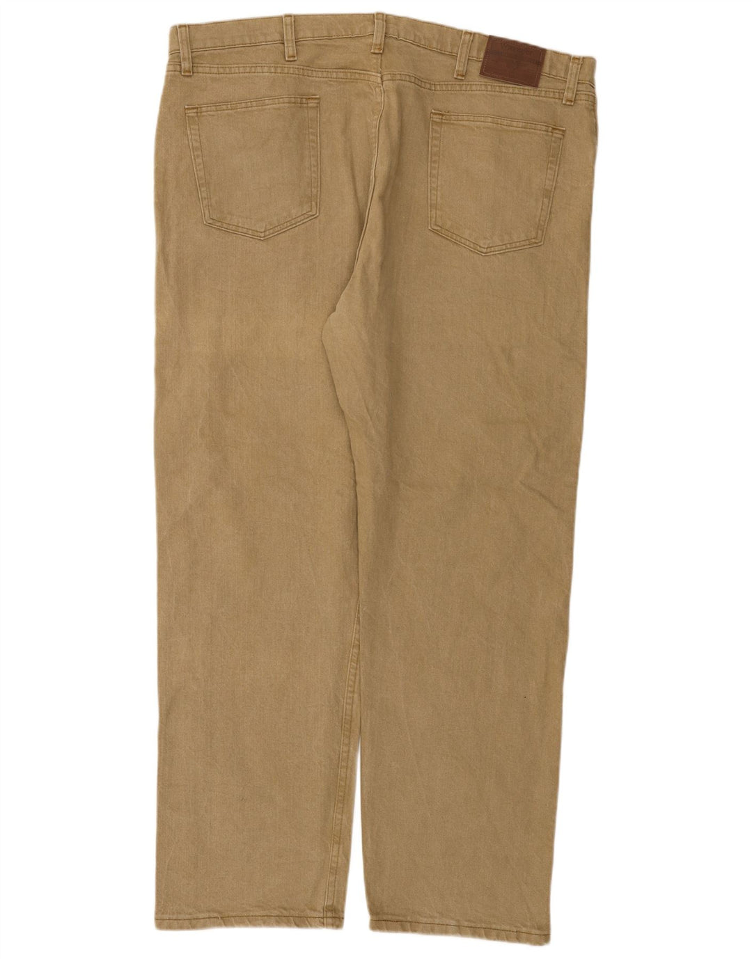 Wrangler Herre Regular Fit Straight Jeans W42 L30 Beige Bomuld