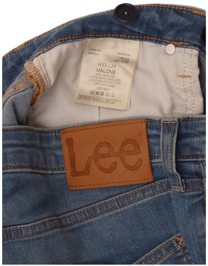 Lee Dame Malone Skinny Jeans W33 L28 Blå Bomuld