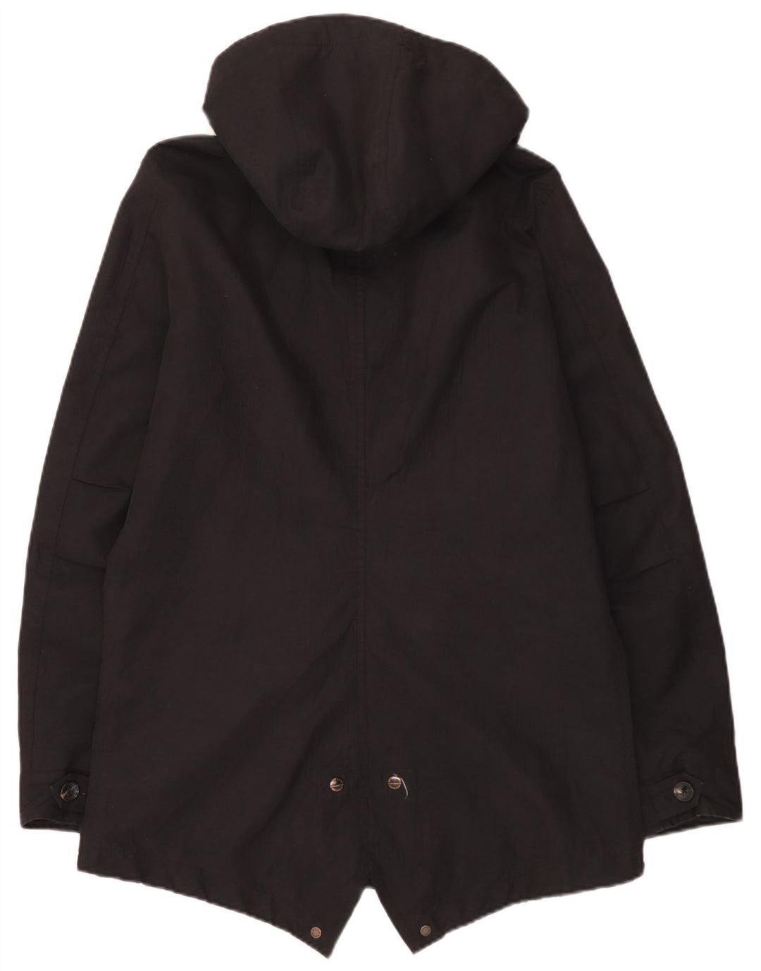 Scotch & Soda Herre Hooded Parka Jacket UK 40 Large Black Polyester