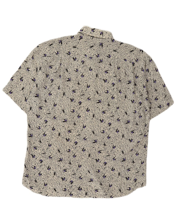 Carrel skjorte med abstrakt mønster til mænd Medium Beige