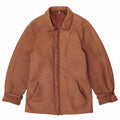 Vintage dame læderjakke IT 52 2XL Brun