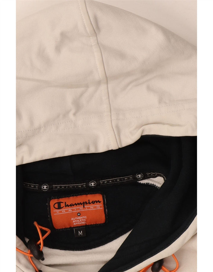 CHAMPION Grafisk hættetrøje til mænd Medium Off White