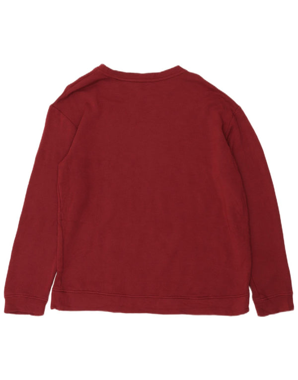 Orvis Herre Sweatshirt Jumper Medium Burgundy Modal