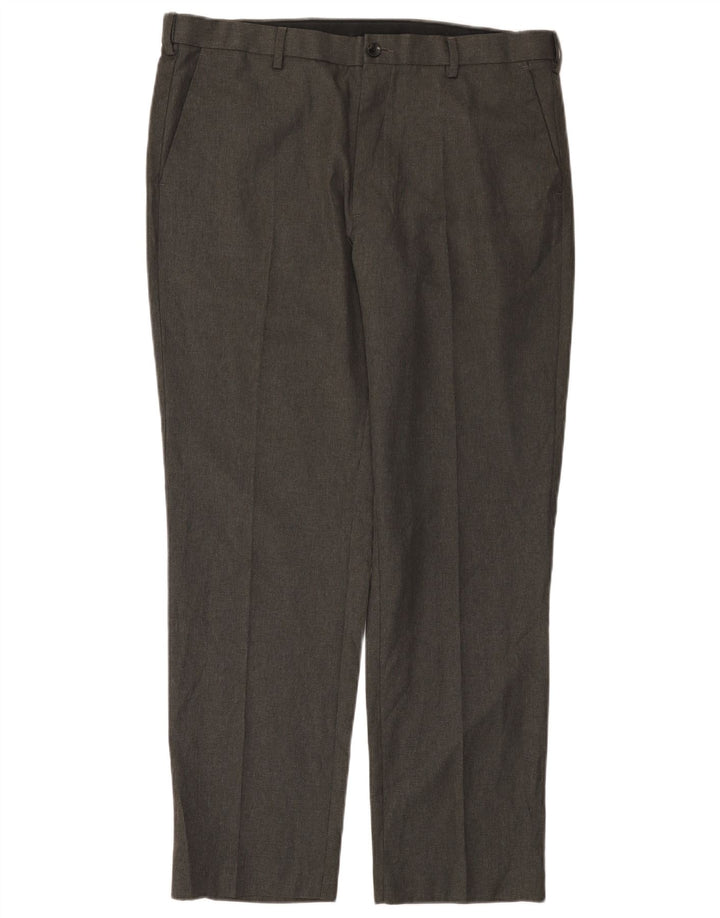 Marks & Spencer Herre Lige Regular Fit Suit Bukser W38 L31 Grå