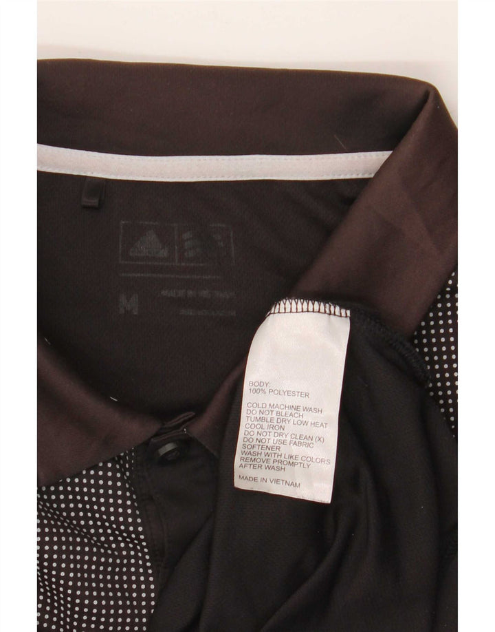 Adidas Poloshirt til mænd Medium Sort Colourblock Polyester
