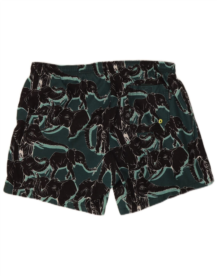 Hugo Boss Badeshorts til mænd Medium Green Animal Print