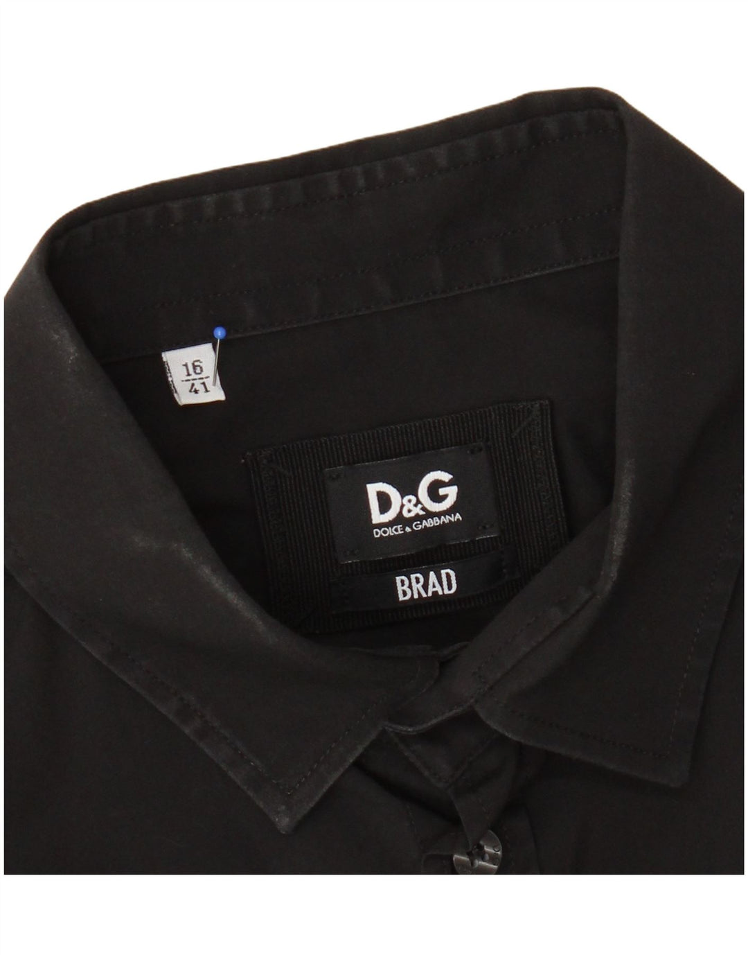 DOLCE & GABBANA Herreskjorte str. 16 41 Stor sort bomuld