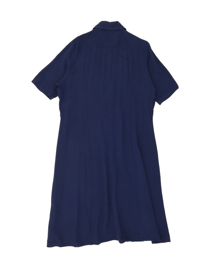 MASSIMO DUTTI Womens Maxi Dress UK 16 Large Navy Blue Vintage Massimo Dutti and Second-Hand Massimo Dutti from Messina Hembry 
