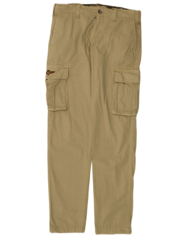 Marina Militare Herre Slim Cargo Bukser IT 46 Small W32 L33 Beige Bomuld