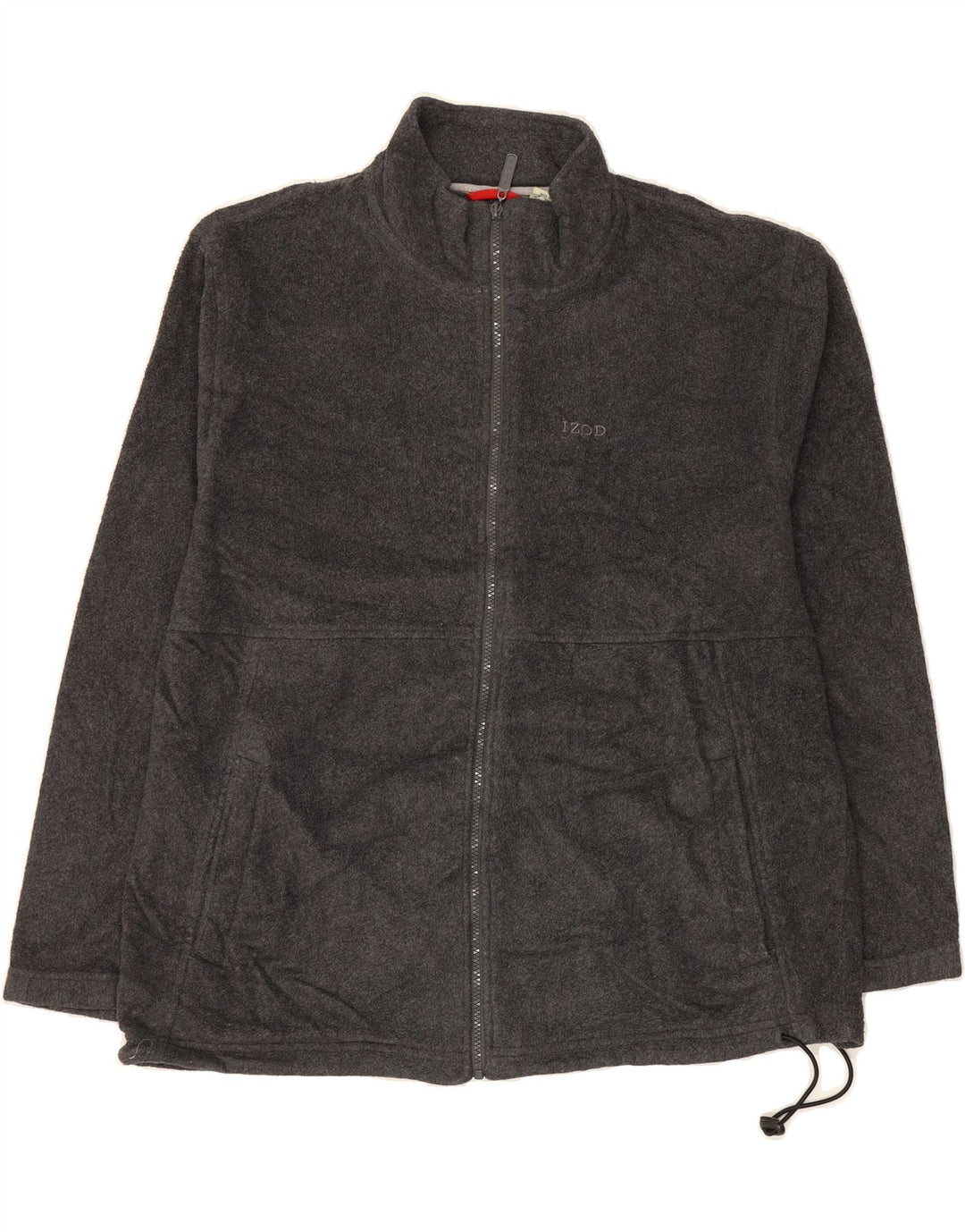 IZOD Mens Fleece Jacket UK 42 XL Grey Polyester Vintage Izod and Second-Hand Izod from Messina Hembry 