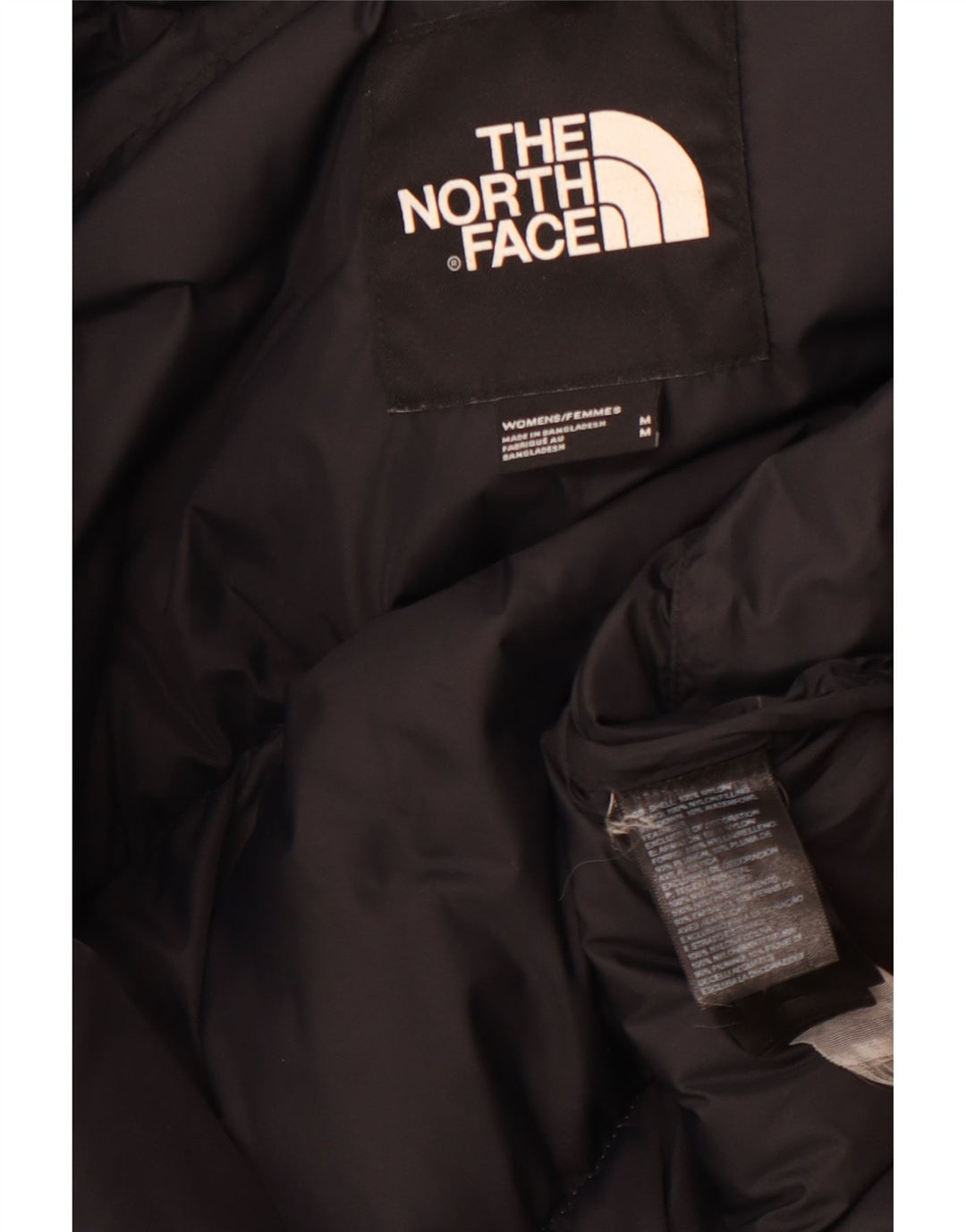 THE NORTH FACE Polstret jakke til kvinder UK 14 Medium Beige Colourblock Nylon