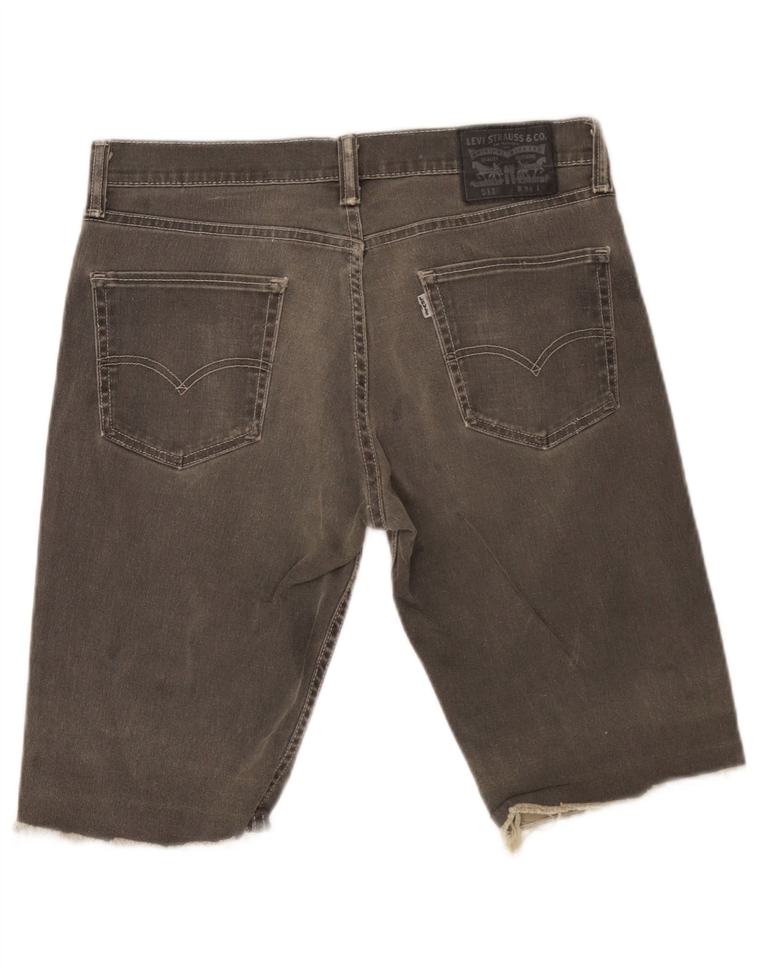 Levi's denimshorts til mænd W34 Large Grå Bomuld