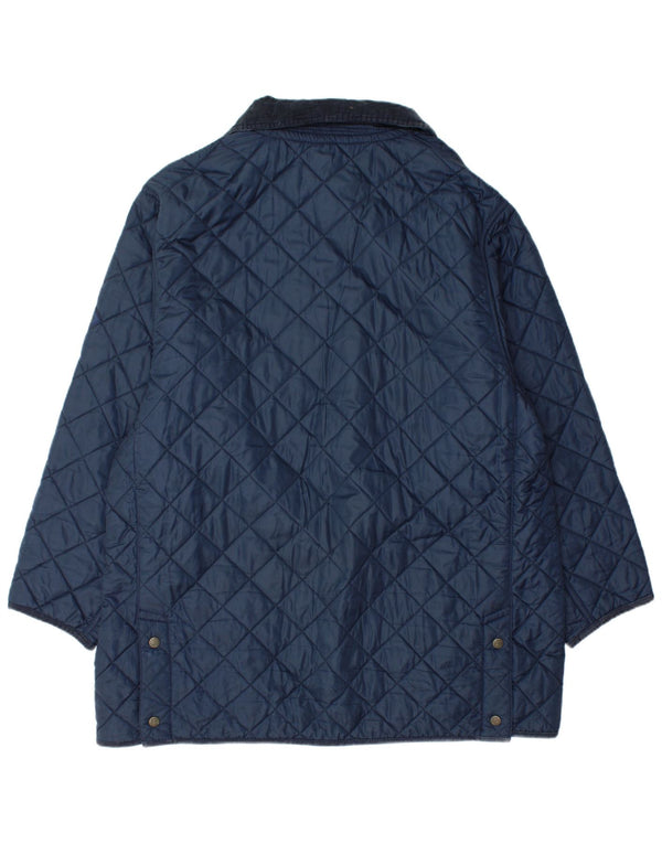 Henri Lloyd Herre quiltet jakke UK 42 XL marineblå nylon