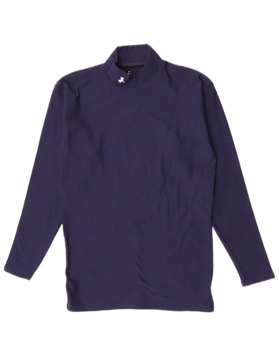 Under Armour Dame Top Langærmet UK 14 Large Navy Blue Nylon