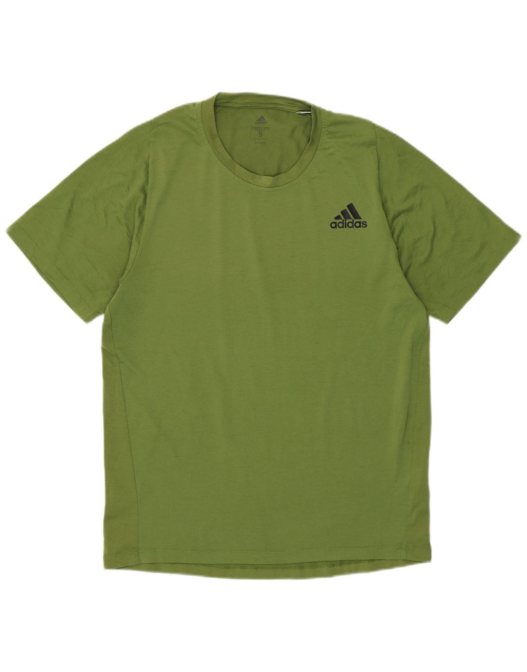 Adidas Herre Climalite T-Shirt Top Lille Grøn Bomuld