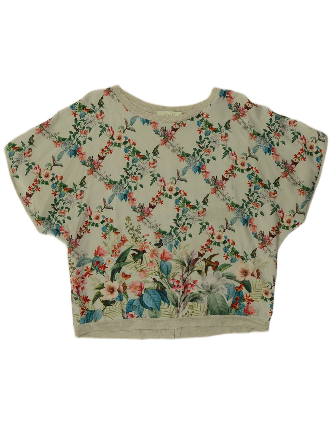 Oasis Damebluse Top UK 10 Small Green Floral