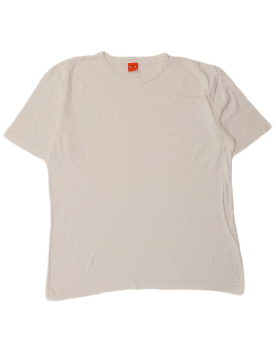 HUGO BOSS Herre T-Shirt Top XL Hvid Bomuld