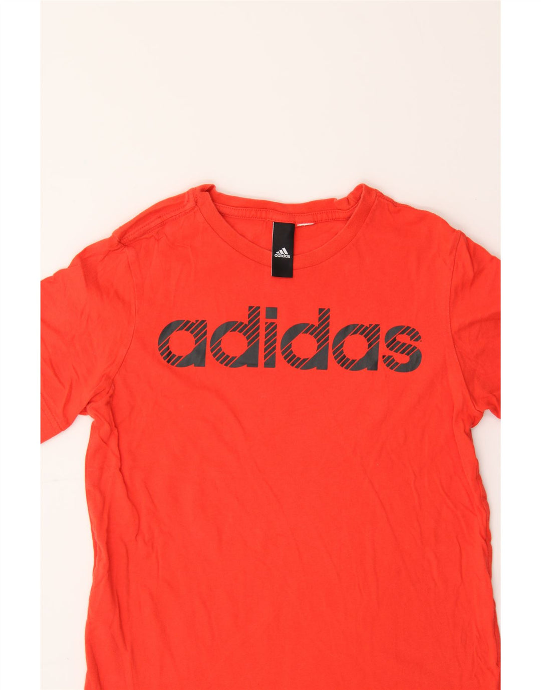 ADIDAS Boys Graphic T-Shirt Top 11-12 Years Red Vintage Adidas and Second-Hand Adidas from Messina Hembry 