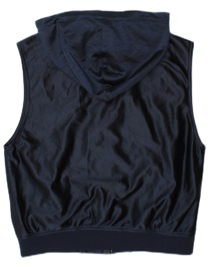 Fila Womens Crop Træningsdragt med hætte Topjakke UK 14 Medium Navy Blue
