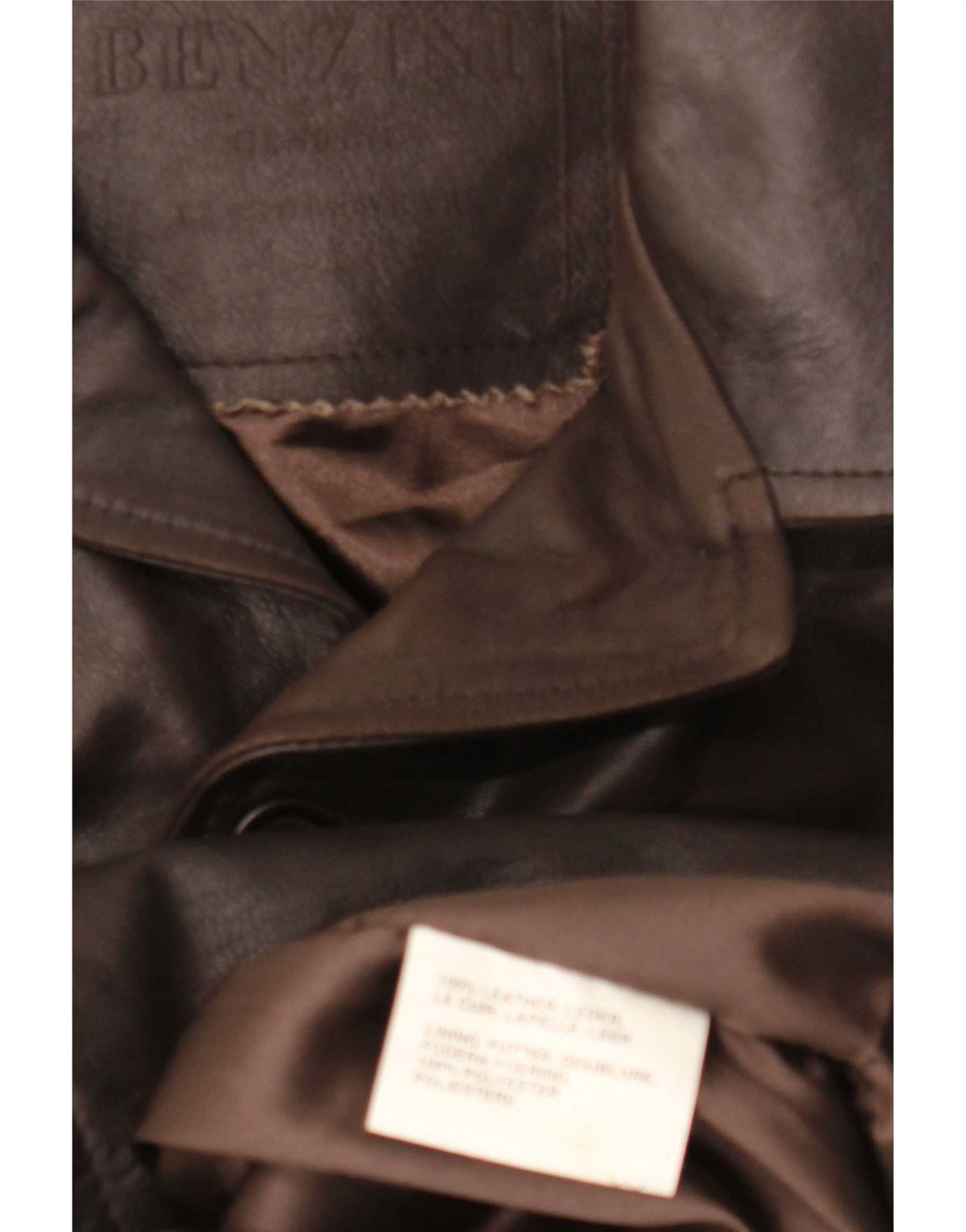 Vintage herre læderjakke UK 42 XL Brun