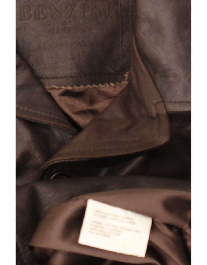 Vintage herre læderjakke UK 42 XL Brun