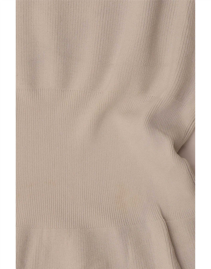 Zara Dame Top Langærmet UK 10 Small Beige