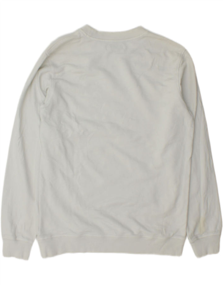 Calvin Klein Jeans Herre grafisk Regular Fit Sweatshirt Jumper Medium White