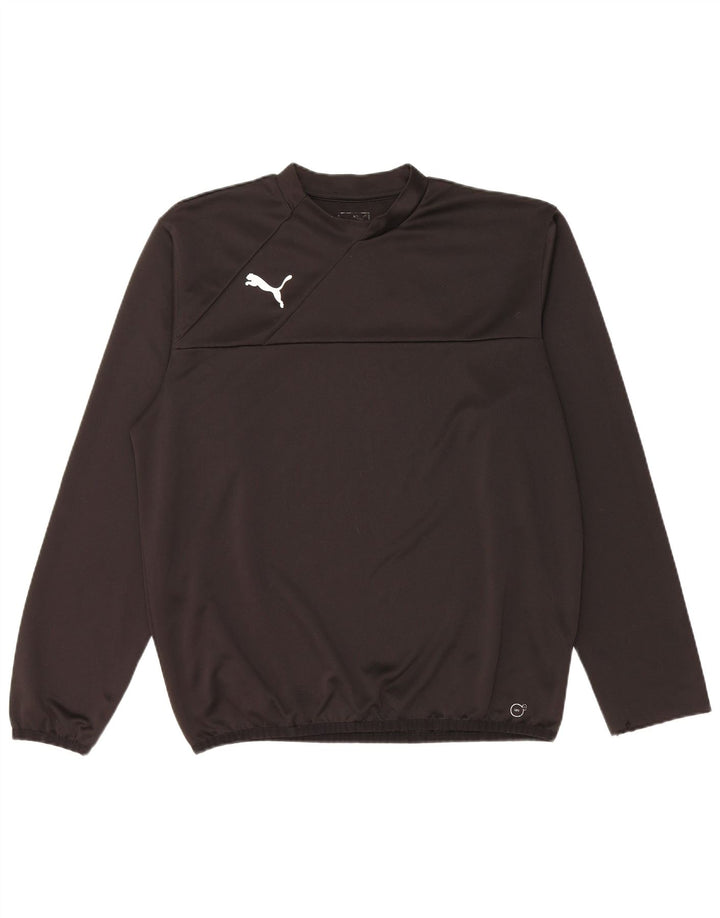 Puma Herre Top Langærmet Stor Sort Polyester