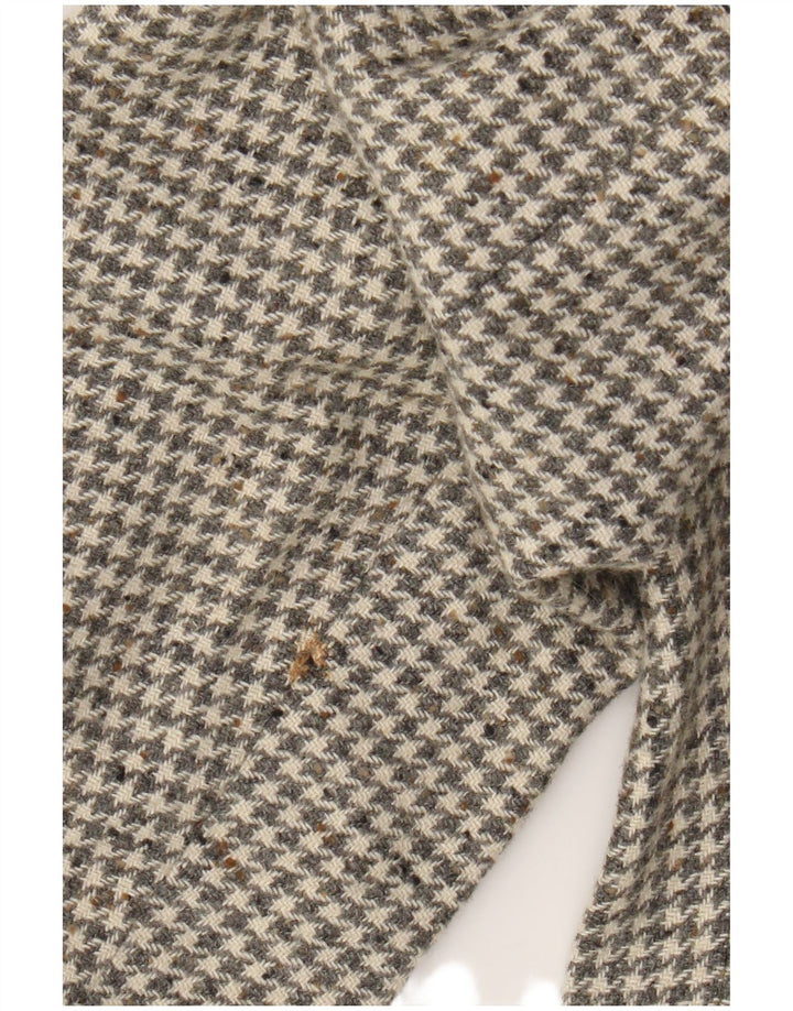 Division Vogue Herre 2 Button Blazer Jacket UK 38 Medium Grey Houndstooth