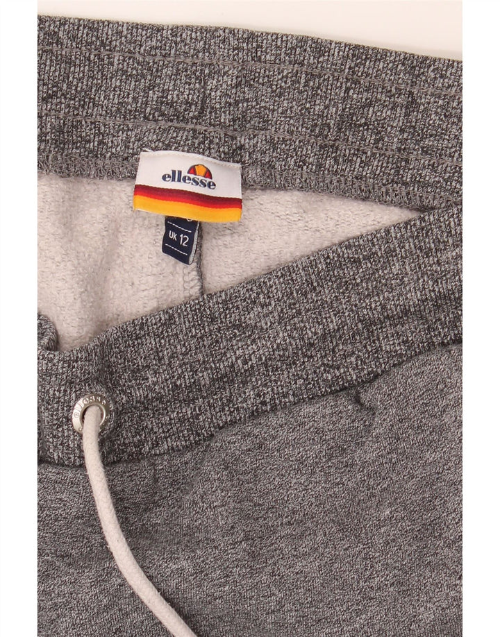 ELLESSE Womens Tracksuit Trousers Joggers UK 12 Medium  Grey Colourblock Vintage Ellesse and Second-Hand Ellesse from Messina Hembry 
