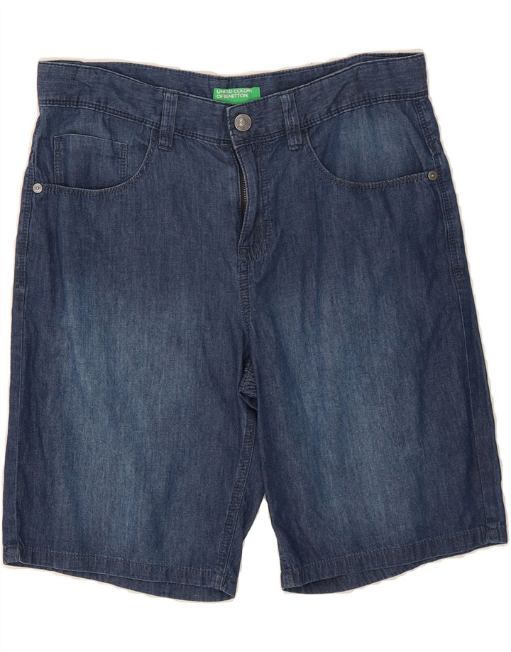 BENETTON Mens Denim Shorts W30 Medium Blue Vintage Benetton and Second-Hand Benetton from Messina Hembry 