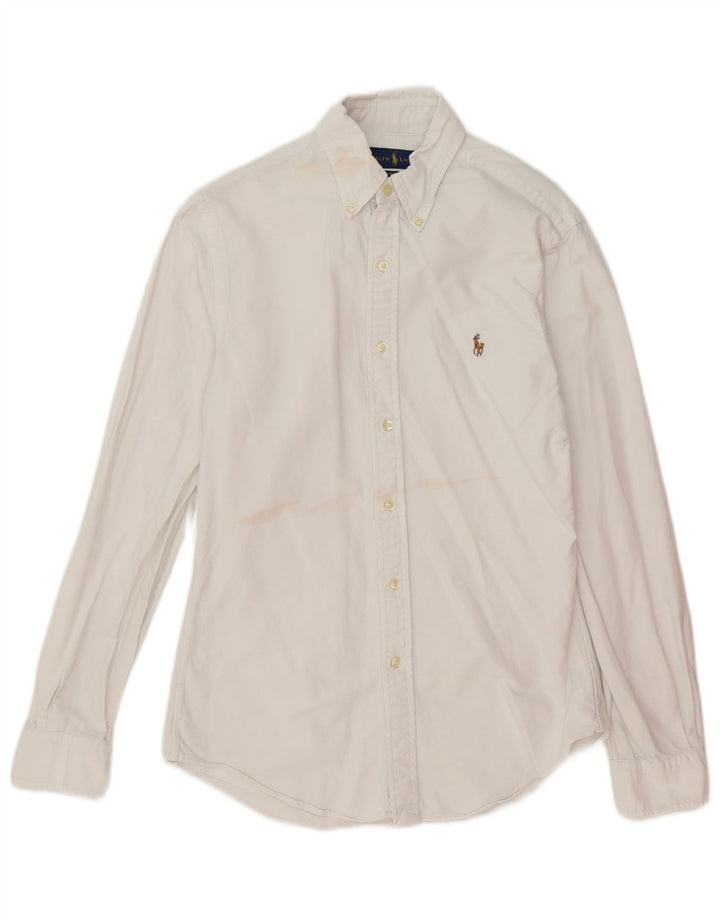 Ralph Lauren Herre Slim Fit skjorte lille hvid bomuld