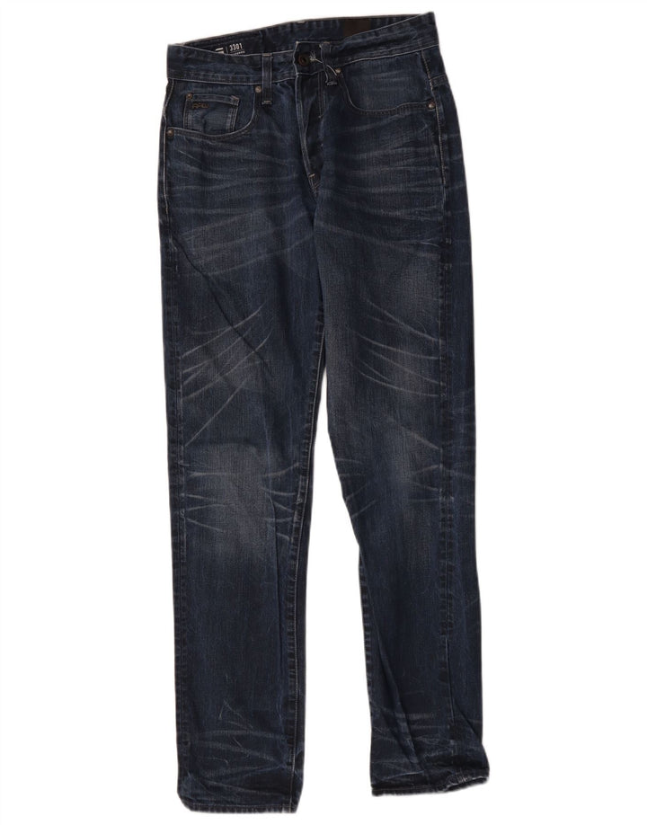 G-Star Womens 3301 tilspidsede jeans W29 L34 Marineblå
