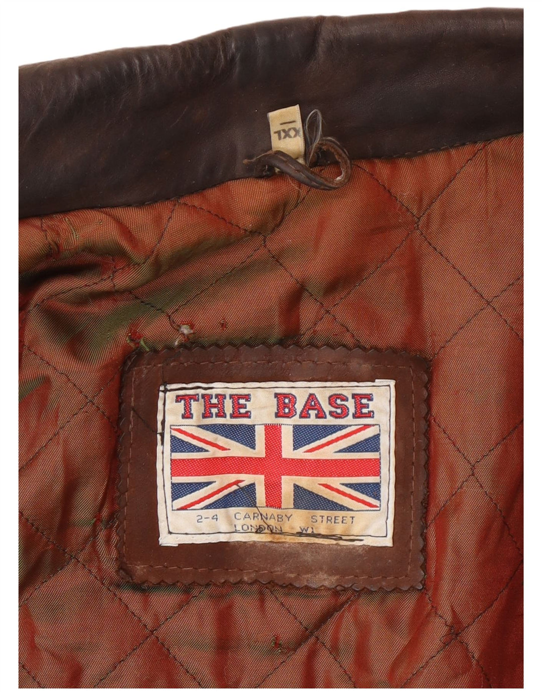 Vintage herre læderjakke UK 44 2XL Brun