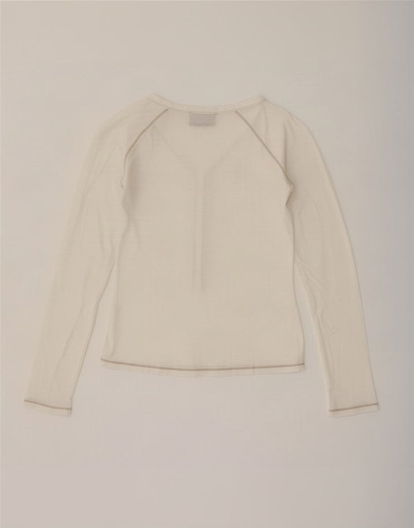 Marlboro Classics Dame Top Langærmet UK 10 Small Off White