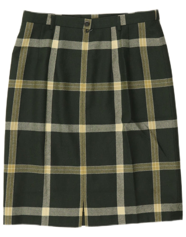 Mondi lige nederdel til kvinder EU 40 Medium W30 Grøn plaiduld