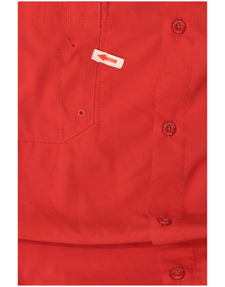 Columbia Herre Omni-Shade kortærmet skjorte 2XL rød polyester