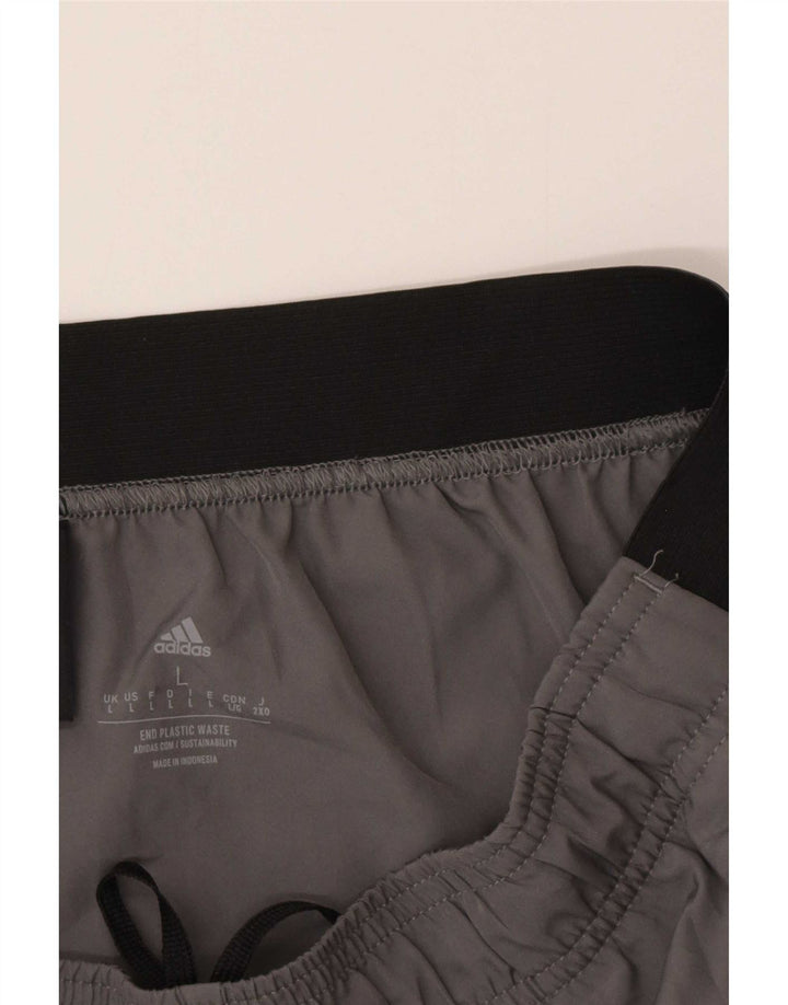 Adidas Aeroready Sportsshorts til mænd Large Grå Colourblock Polyester