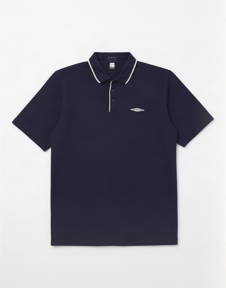 Umbro Herre Polo Shirt XL Navy Blue Polyester