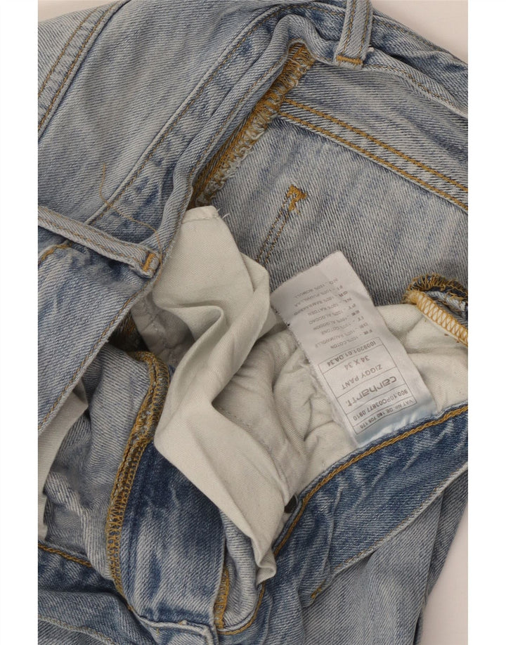 Carhartt Straight Jeans til mænd W34 L28 blå bomuld