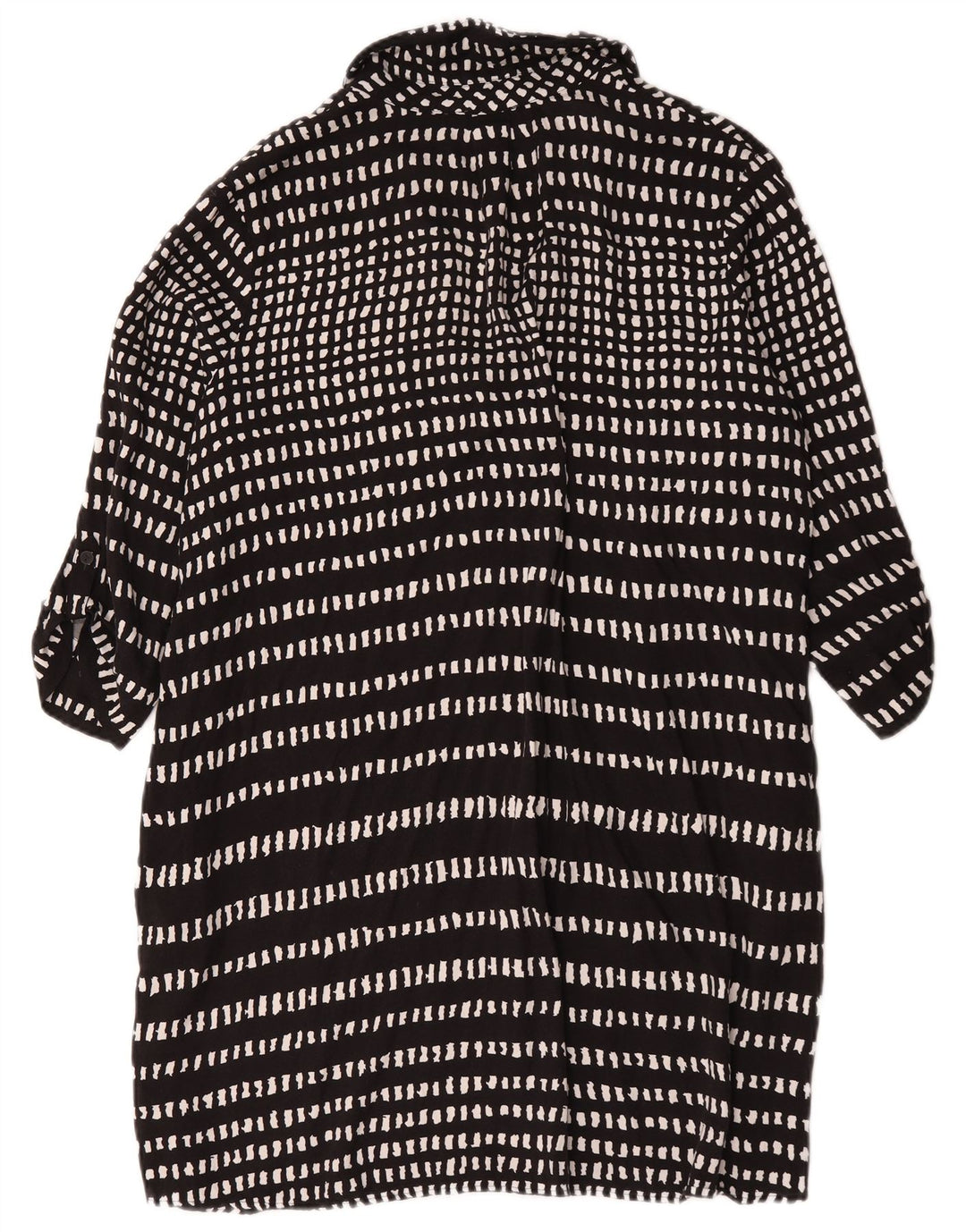 Hobbs 3/4 ærmer basiskjole til kvinder UK 18 XL Sort geometrisk viskose