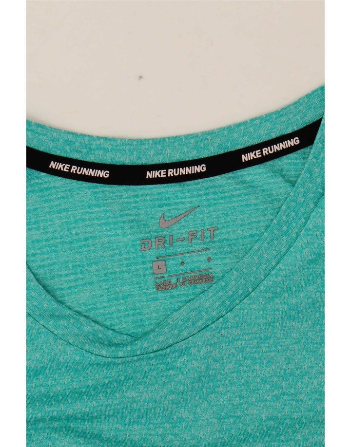 Nike Herre Dri Fit T-shirt Top Stor turkis