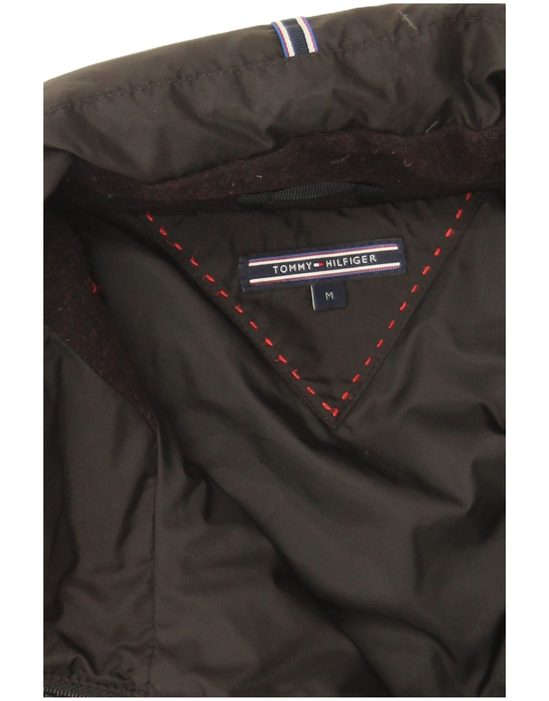 Tommy Hilfiger Dame Polstret Frakke UK 14 Medium Sort Polyester